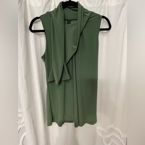 JM Fleurette Asymetrical Blouse Large EUC